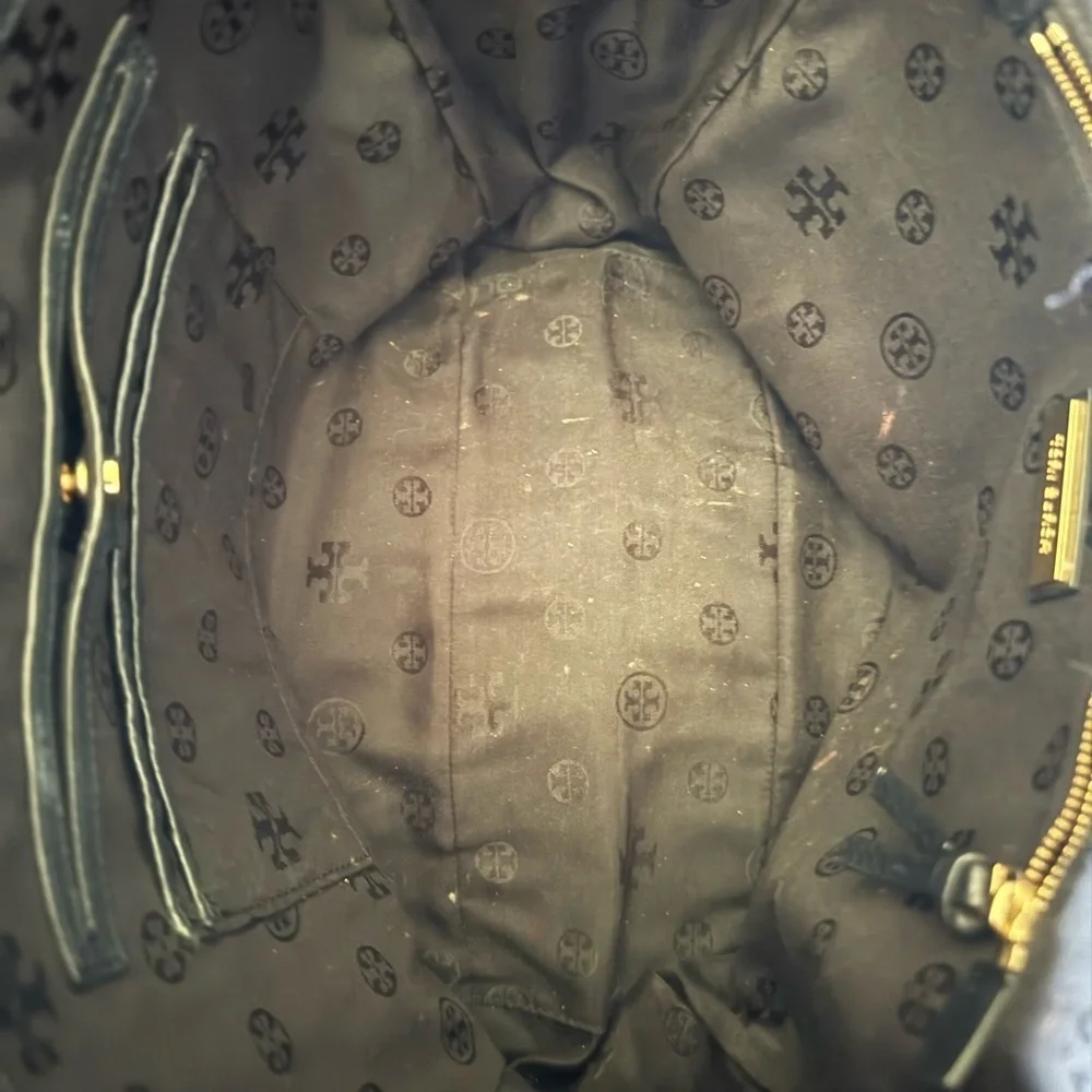 Tory Burch Black Tote with Tassel
